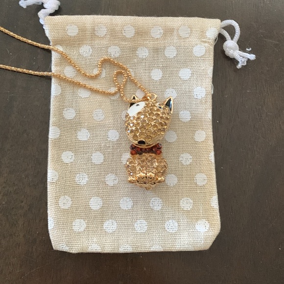 Betsy Johnson Blingy Bull Terrier Necklace - Picture 6 of 6